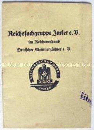 Satzung der Reichsfachgruppe Imker e.V. im Reichsverband Deutscher Kleintierzüchter