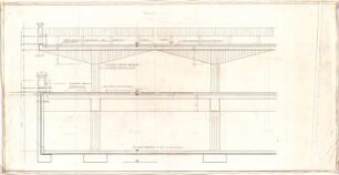 Schneider - Esleben, Paul; Düsseldorf, Kasernenstr. 39; Hauptverwaltung der Commerzbank, Erweiterung - Längsschnitt (Teilansicht)