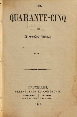 Les quarante-cinq, 1