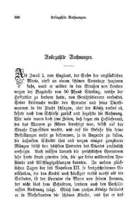 Unbezahlte Rechnungen