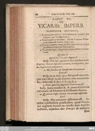 Caput VII. De Vicariis Imperii.