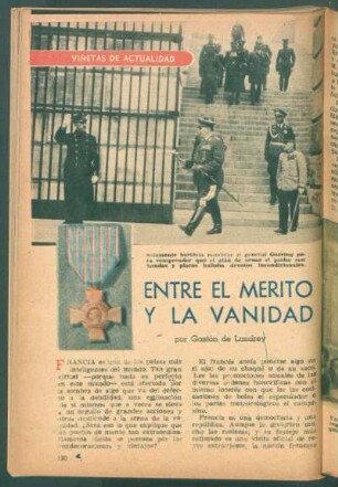 Entre el mérito y la vanidad