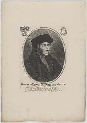 Bildnis des Desiderivs Erasmvs Rotterodamvs