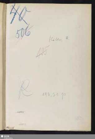 31p. Köller, Robert