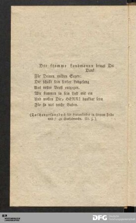 [Auszug aus Taschengesangbuch]
