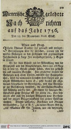 Den 25. des Maymonats. XLII. Stück