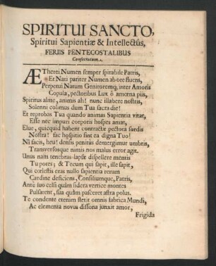 Spiritui Sancto ...