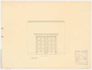 Schloss Posen, Posen Umbau: Wandabwicklung Büro 1:20