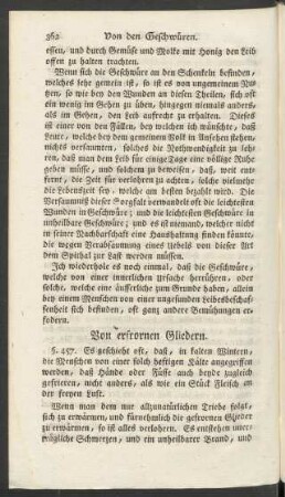 Von erfrornen Gliedern