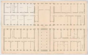 Fischer, Carl von; München; Marstall und Pagerie - 1. Variante - Pagerie (Grundriss)