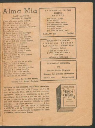 Alma mía : Vals canción