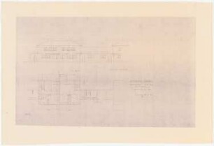 Gesamtbebauungsplan Ankara Ankara Kooperatifi. Haustypen: (Lichtpause von Inv.Nr. 23193), Typ B2, BOR, Doppelhaus 5 Zimmer, Straßenansicht, Grundriss Erdgeschoss und Obergeschoss 1:100