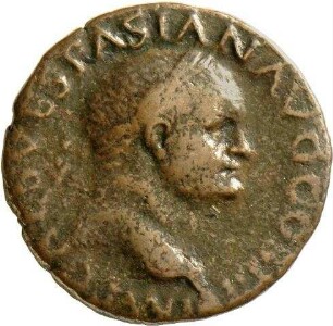 As des Vespasian mit Darstellung der Aequitas