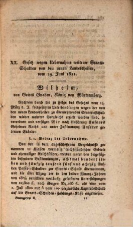 Sammlung der seit der Verfassung vom 25. Sept. 1819 ergangenen Finanz-Gesetze des Königreiches Württemberg, 2