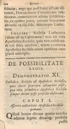 De possibilitate legis.