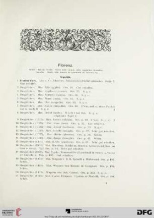 Florenz (Nr. 1-387)