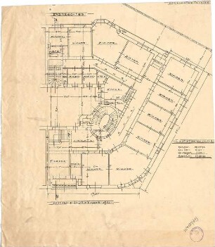 Pfann, Paul; München, Prinzregentenstr. 20 / 22; Haus Hartl - Grundriss EG