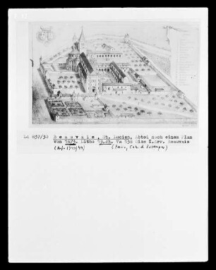 Beauvais, Saint-Lucien, Plan der Abtei