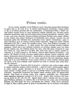 Prima oratio.