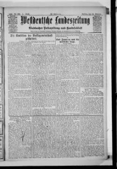 Westdeutsche Landeszeitung : Gladbacher Volkszeitung und Handelsblatt : allgemeiner Anzeiger für den gesamten Niederrhein : die Niederrheinische Heimatzeitung