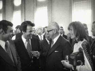 Internationale Filmfestspiele 1973, Kurt Raab, Maximilian Schell, Gustav Heinemann, Margit Carstensen