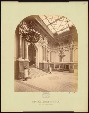 Anhalter Bahnhof, Berlin: Vestibül des Empfangsgebäudes