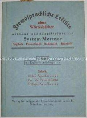 Lesebuch zum Erlernen der englischen Sprache ohne Wörterbuch