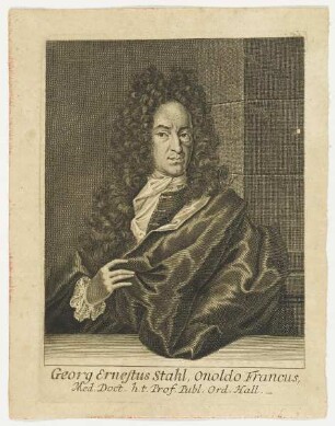 Bildnis des Georg Ernestus Stahl