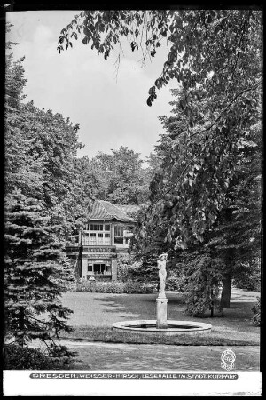 Dresden, Bad Weißer Hirsch, Lesehalle im Städtischen Kurpark