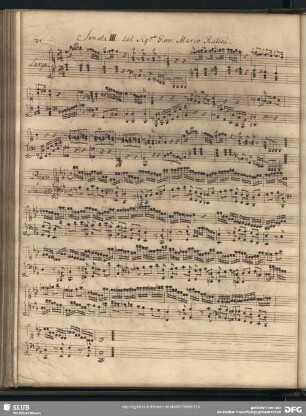 Sonata III.... Giov. Marco Rutini