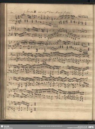 Sonata III.... Giov. Marco Rutini