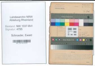 Entnazifizierung Ewald Schroeder , geb. 05.03.1898 (Gastwirt)