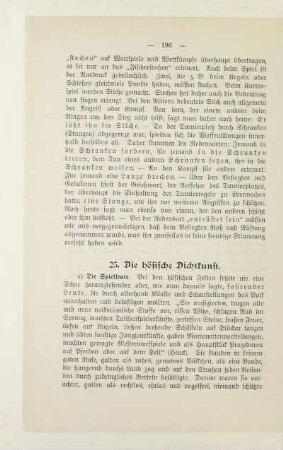 25. Die höfische Dichtkunst