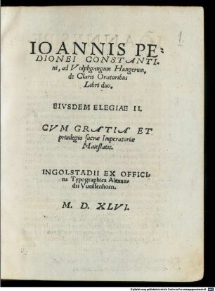 De claris Oratoribus libri duo
