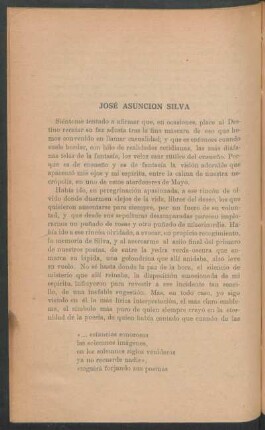 José Asunción Silva