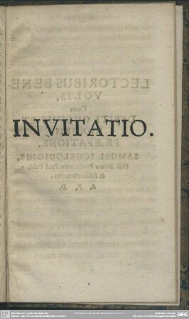 Invitatio