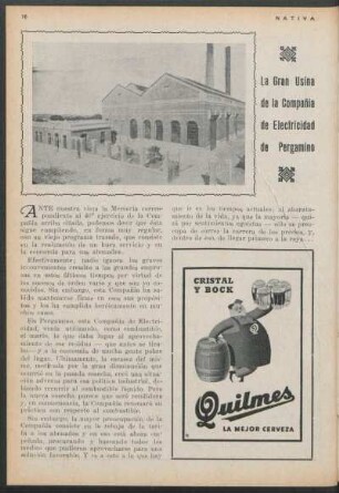 La Gran Usina de la Compañía de Electricidad de Pergamino