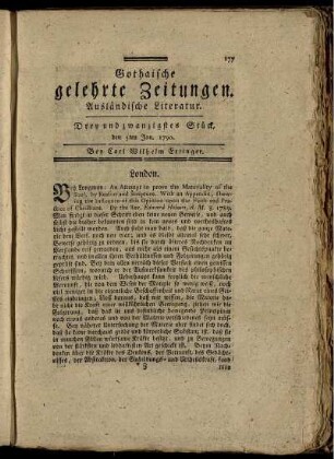 Drey und zwanzigstes Stück, den 5ten Jun. 1790.