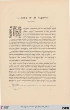2: L' Algérie et les artistes : Aujourd'hui