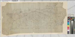 Brouillon d'une partie du Grand-Duché de Berg [Emsdepartement: Grenzpunkte etwa Münster, Senden, Drensteinfurt, Wiedenbrück, Gütersloh, Versmold, Warendorf].