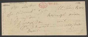 Brief an Anton Schindler : o.D. [Mai 1824]