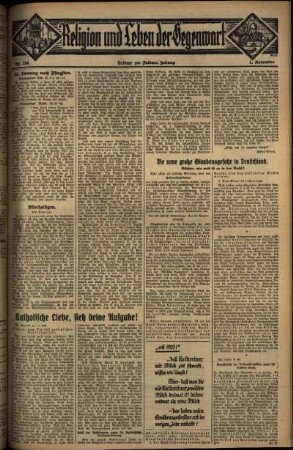 Zweite Ausgabe vom Samstag, den 01. November 1930.
