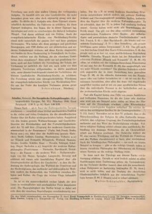 87-88 [Rezension] Schaller, Heinrich, Die europäische Kulturphilosophie