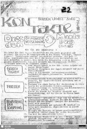 1988,Mai: Kontakte : Informations-Rundbrief des Jugendpfarramts Leipzig