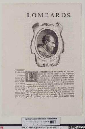 Bildnis Antonio Allegri, gen. Correggio