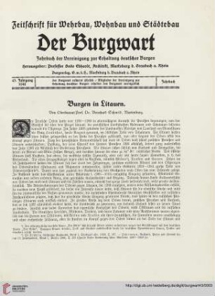 43: Burgen in Litauen