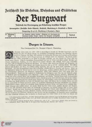 43: Burgen in Litauen