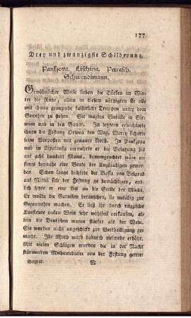 Drey und zwanzigste Schilderung.
