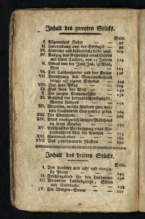 Inhalt des zweiten Stücks