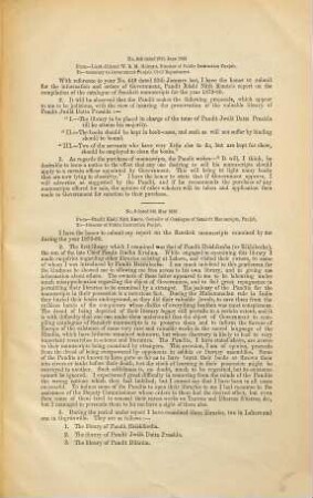 Catalogue of newly discovered rare and old Sanskrit manuscripts in the Lahore division, [1]. Catalogue ...